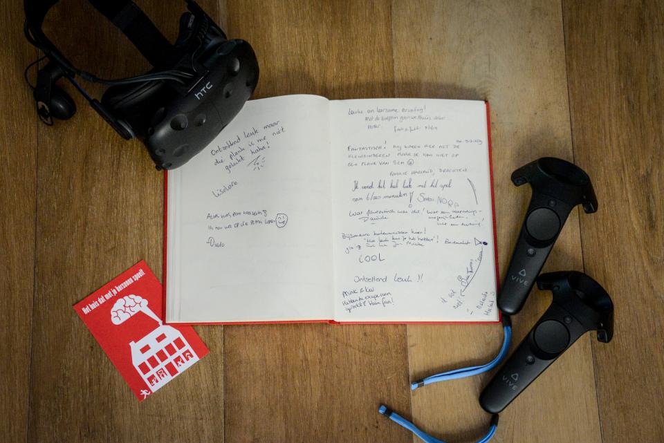 Foto gastenboek en VR-bril